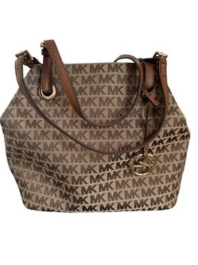 🔥NWT🔥 Michael Kors Signature Brown Tote Shoulder Bag Purse